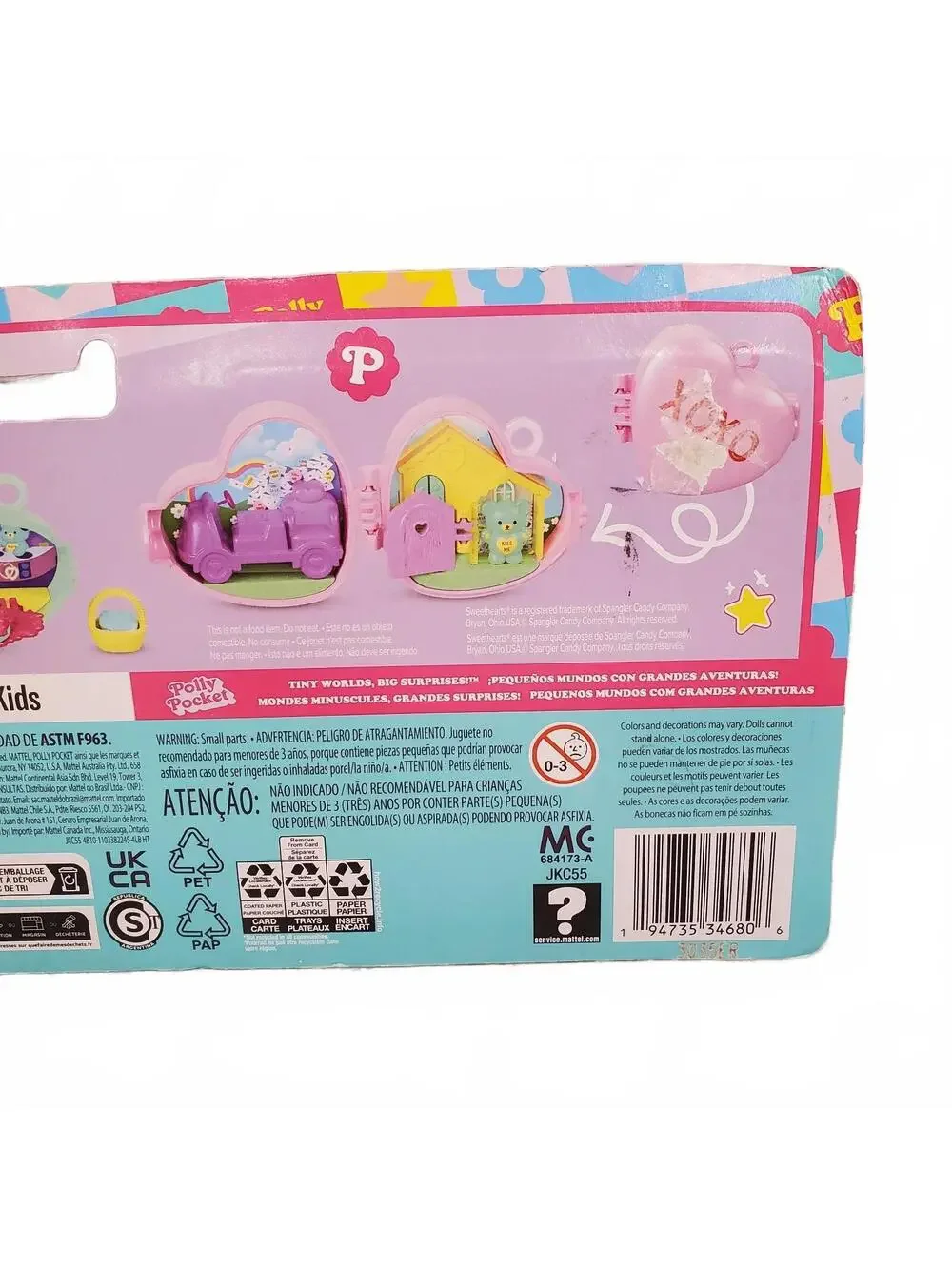 Polly Pocket Sweethearts Cutie Pie XOXO playset NEW